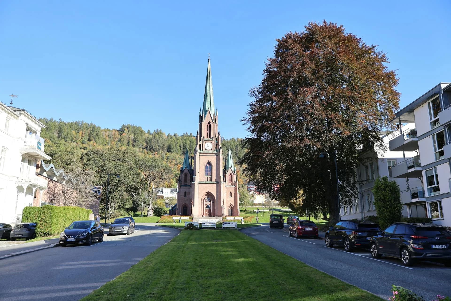 Iglesia de estilo neogótico en Drammen