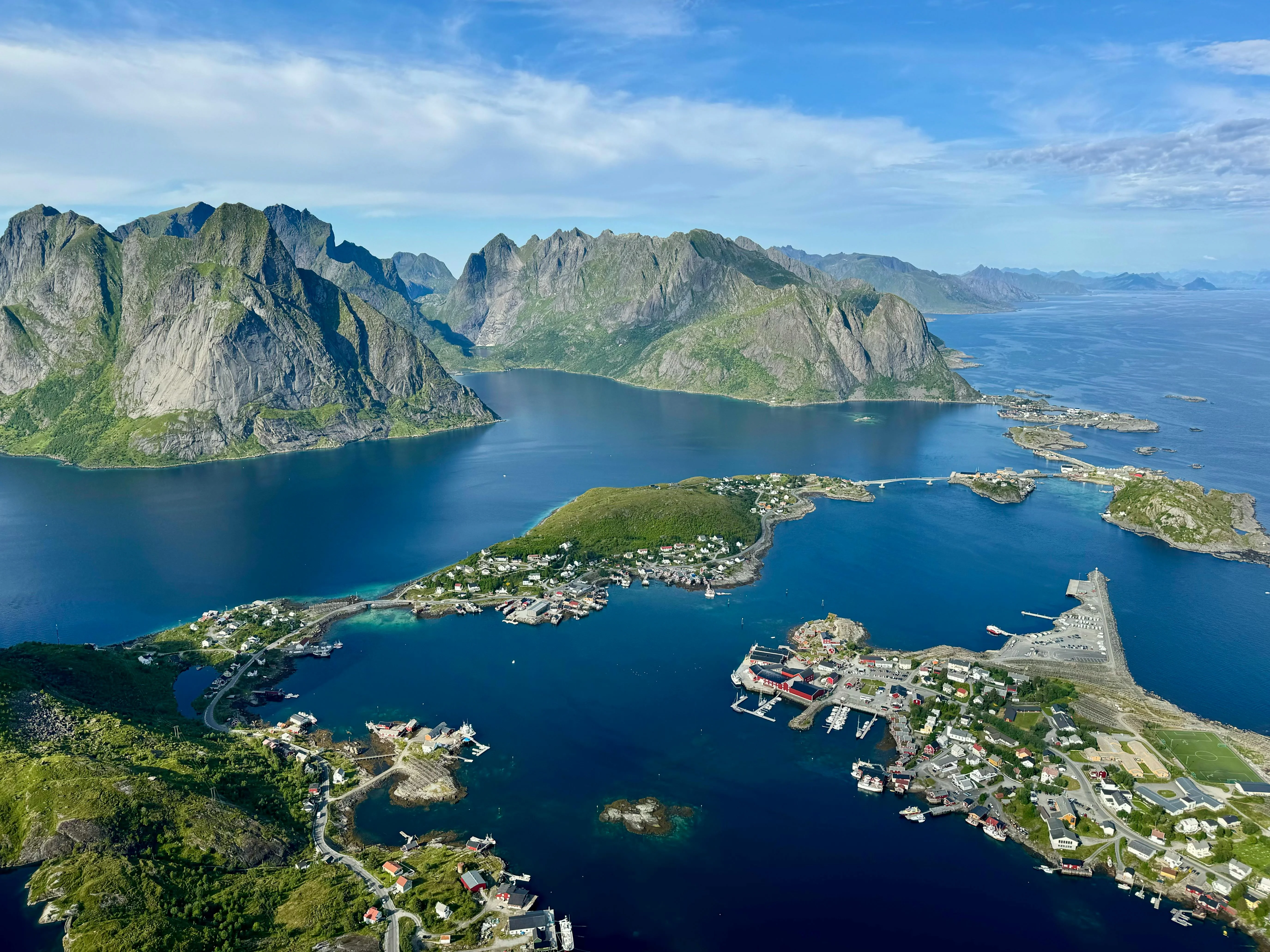 Vista panorámica de las Islas Lofoten